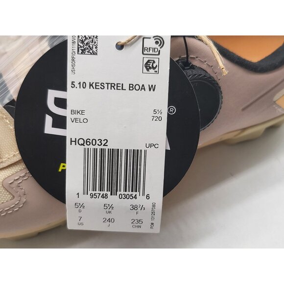 Adidas Five Ten 5.10 Kestrel BOA Womens Cycling Biking Shoes Size 7 Beige HQ6032 - Picture 12 of 12